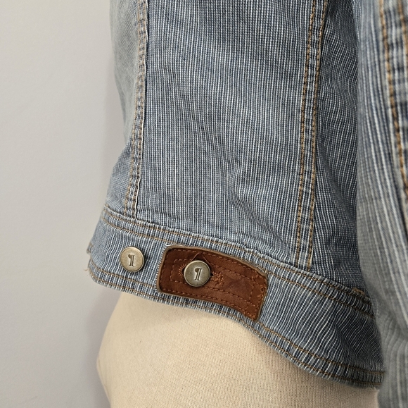 ANTHROPOLOGIE PILCRO AND THE LETTERPRESS Denim Railroad jacket. Size XS - Picture 6 of 13